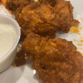 DD's Diner - Breaded wings used for blazing Buffalo.Menu reads marinated,roasted then fried. That's not these wings. - American Near Me - Ossining, New York DD's Diner - Breaded wings used for blazing Buffalo.Menu reads marinated,roasted then fried. That's not these wings. - American Near Me - Ossining, New York