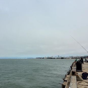 Warming Hut Park Store - Fishing on the small dock. - Coffee & Tea Near Me - San Francisco, California
