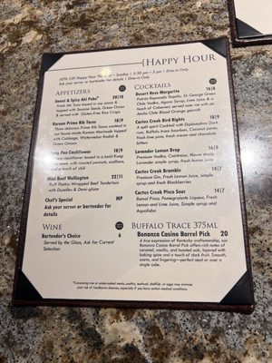 Menu photo 2 Cactus Creek Prime Steakhouse Reno, NV Menu photo 2 Cactus Creek Prime Steakhouse Reno, NV