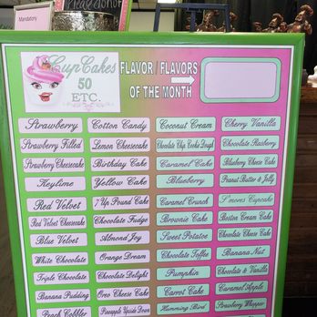 Cupcake Fifty Etc - Flavors Menu - Bakeries Near Me - Jacksonville, Florida
