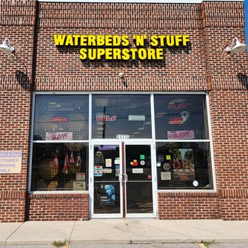 Waterbeds 'n' Stuff - Close-up of Waterbeds 'n' Stuff Reynoldsburg's storefront. - Head Shops Near Me - Reynoldsburg, Ohio Waterbeds 'n' Stuff - Close-up of Waterbeds 'n' Stuff Reynoldsburg's storefront. - Head Shops Near Me - Reynoldsburg, Ohio