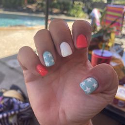 Nail art 4th of July!! Nail art 4th of July!!