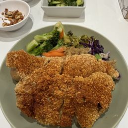 Fried Salt & Pepper Pork Chop over rice