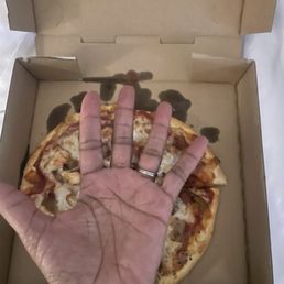 Size of the pizza.