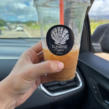 Sunrise Coffee - Excellent iced Americano! - Coffee & Tea Near Me - Lihue, Hawaii