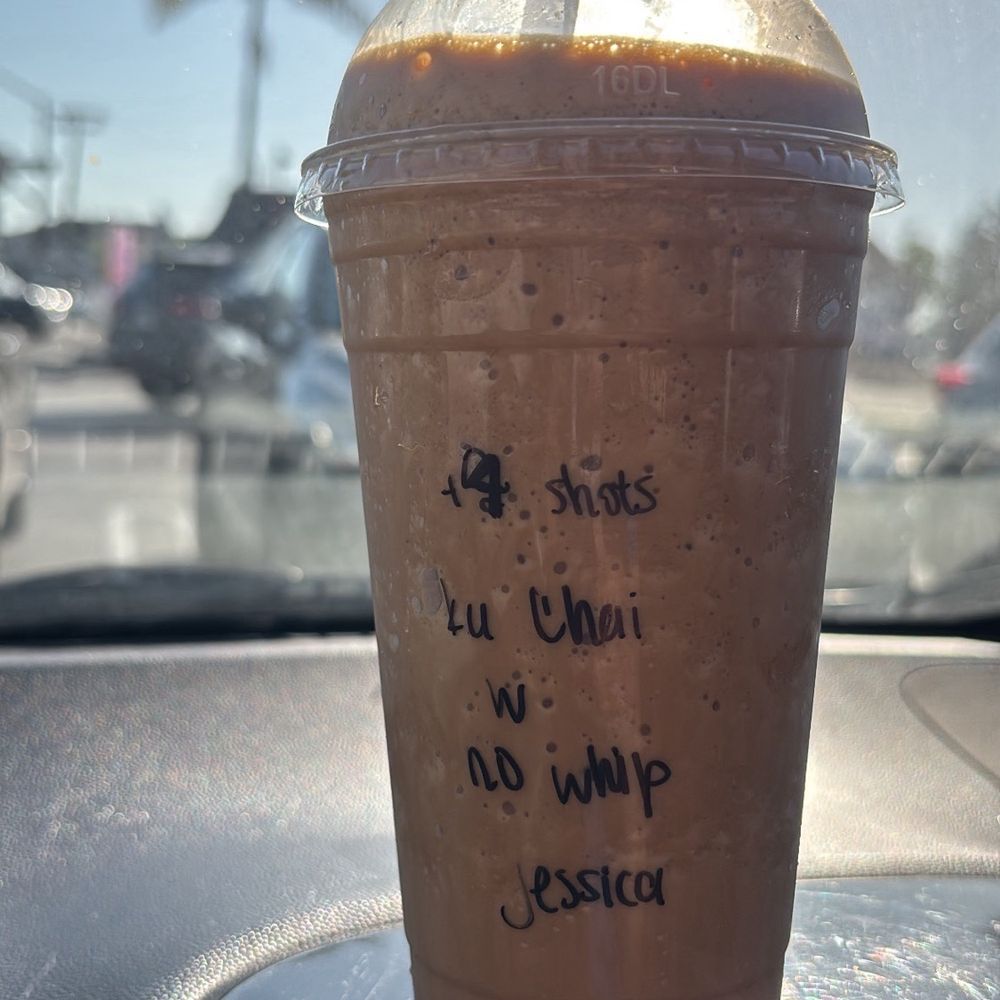 Brot Coffee - Chai kühl with oatmik and four shots of espresso. - Coffee & Tea Near Me - Orange, California