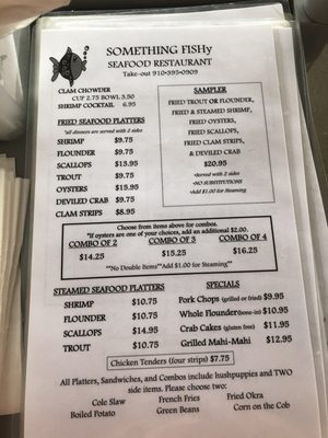 Menu photo 6 Something Fishy Seafood Restaurant Wilmington, NC Menu photo 6 Something Fishy Seafood Restaurant Wilmington, NC