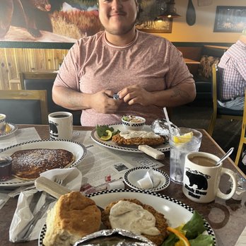 Black Bear Diner McAllen - Bear Paw Chicken Fried Steak (610 cals.) BIGFOOT Chicken Fried Steak - For Hungry Bears (1180 cals.) - Diners Near Me - McAllen, Texas