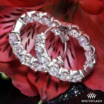 Whiteflash - Inside Out Hoop Diamond Earrings - Jewelry Near Me - Sugar Land, Texas Whiteflash - Inside Out Hoop Diamond Earrings - Jewelry Near Me - Sugar Land, Texas
