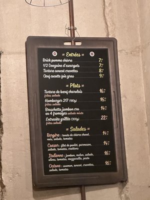 Menu photo 1 Le Restaurant 217 Paris, 75 Menu photo 1 Le Restaurant 217 Paris, 75