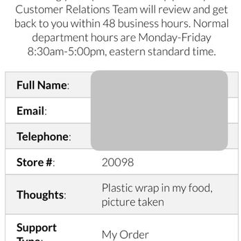 Jersey Mike's Subs - Complained about plastic wrap in my food over 2 weeks ago, no reply. Forced to write a review. - Sandwiches Near Me - Culver City, California Jersey Mike's Subs - Complained about plastic wrap in my food over 2 weeks ago, no reply. Forced to write a review. - Sandwiches Near Me - Culver City, California