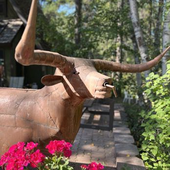 Glacier Campground - Patio art by the office - Campgrounds Near Me - West Glacier, Montana