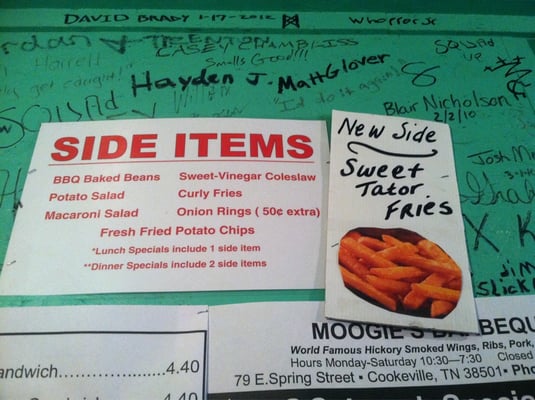 Menu photo 6 Moogies Cookeville, TN