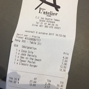 Bistro l'Atelier - Bistros Near Me - Puteaux, 92 Bistro l'Atelier - Bistros Near Me - Puteaux, 92