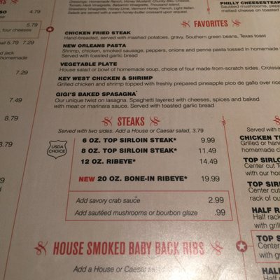 Menu photo 4 Cheddar's Scratch Kitchen Midwest City, OK