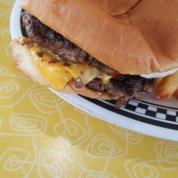 Flag City Diner - a cheeseburger and fries - Diners Near Me - Davison, Michigan