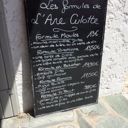 L'Ane Culotte - Menu du 30 Mai 2014