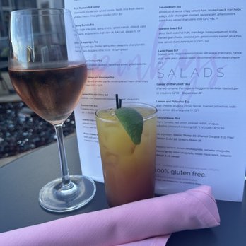 Pinky’s - Started our engines with a few sips of Rosé and a very subtle tequila sunrise - Mediterranean Near Me - Richmond, Virginia Pinky’s - Started our engines with a few sips of Rosé and a very subtle tequila sunrise - Mediterranean Near Me - Richmond, Virginia