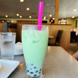 Chinatown Restaurant - Bubble Tea - Honeydew - fresh boba, smooth, and not overly sweet