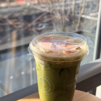 Capital One Café - cherry vanilla matcha latte - Banks & Credit Unions Near Me - Bellevue, Washington