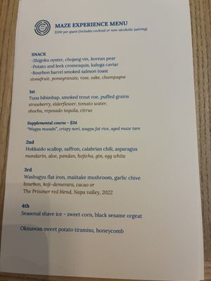 Menu photo 3 MĀZE Honolulu, HI