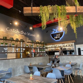 Wave Bowl - tables and chairs in a restaurant - Korean Near Me - Plano, Texas
