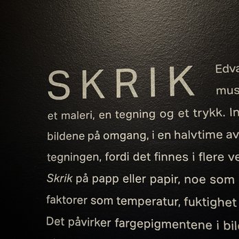 Munch - Title of famous work in Norwegian - Art Museums Near Me - Oslo, 03