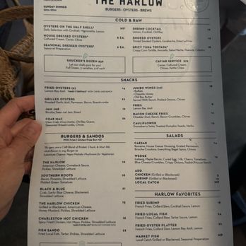 The Harlow - Menu food choices - Bars Near Me - Charleston, South Carolina The Harlow - Menu food choices - Bars Near Me - Charleston, South Carolina