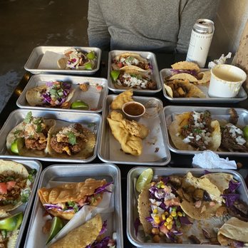 Heirloom Taco - We sampled one each taco, corn and flour. Plus some other items.. grub grub .. all good! - Mexican Near Me - Jacksonville, Alabama