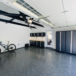 This was as I started the cabinet install so you can see how glossy the floor is. This was as I started the cabinet install so you can see how glossy the floor is.