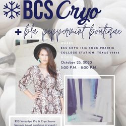 BCS Cryo - Come join us to see the new Fall line from Blu Peppermint