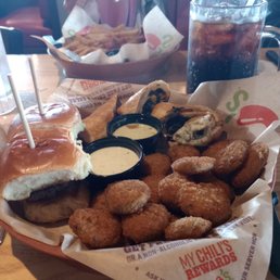 Triple Dipper with Southwestern Egg Rolls, Big Mouth Bites, Fried Pickles Triple Dipper with Southwestern Egg Rolls, Big Mouth Bites, Fried Pickles