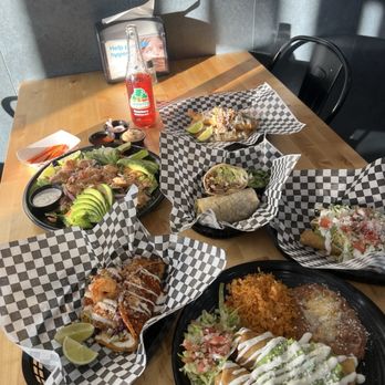 The Burrito City - The spread! - Mexican Near Me - El Cajon, California