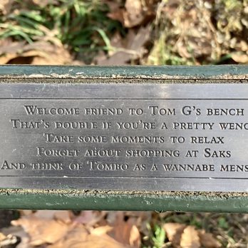 Tom G's Bench - This was hard and easy to find at the same time! Very cool! 12/17/21 - Landmarks & Historical Buildings Near Me - New York, New York Tom G's Bench - This was hard and easy to find at the same time! Very cool! 12/17/21 - Landmarks & Historical Buildings Near Me - New York, New York