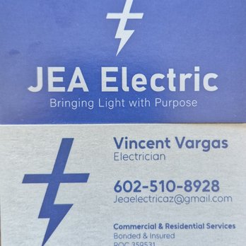 JEA Electric - Business Card - Electricians Near Me JEA Electric - Business Card - Electricians Near Me