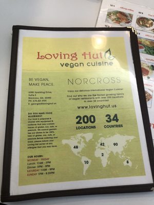 Menu photo 5 Loving Hut Norcross, GA