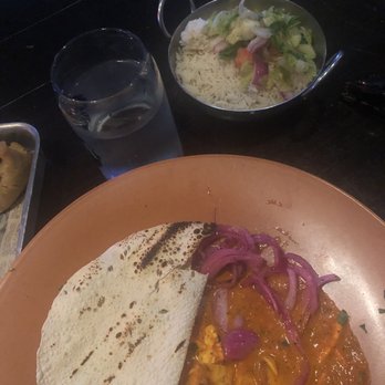 Little Drunken Chef - White Plains - Paneer tikka masala, basmati rice, and side salad - Tapas/Small Plates Near Me - White Plains, New York