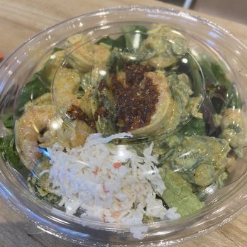 Pokeworks - Poke Salad - Regular (2 Proteins) shrimp and surimi - Poke Near Me - New York, New York Pokeworks - Poke Salad - Regular (2 Proteins) shrimp and surimi - Poke Near Me - New York, New York