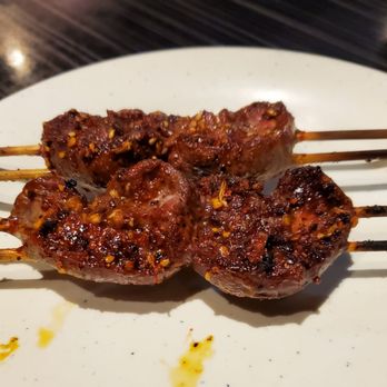 Xin Jiang BBQ - Lamb kidney skewers - Barbeque Near Me - Houston, Texas Xin Jiang BBQ - Lamb kidney skewers - Barbeque Near Me - Houston, Texas
