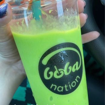 Boba Nation Grand - Honeydew Smoothie with Boba - Bubble Tea Near Me - Hayward, California