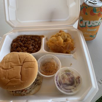 Pitt County Barbeque - Pulled Pork EPIC Combo with Baked Beans and Mac and Cheese. Food truck price including drink: $18 - Food Trucks Near Me - Portsmouth, Virginia Pitt County Barbeque - Pulled Pork EPIC Combo with Baked Beans and Mac and Cheese. Food truck price including drink: $18 - Food Trucks Near Me - Portsmouth, Virginia