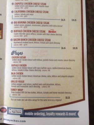 Menu photo 1 Jersey Mike's Subs Poway, CA
