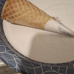 Richman's Ice Cream & Burger - Glued on wrapping paper.