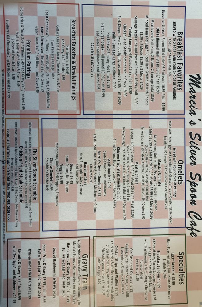 Marcia's Silver Spoon Cafe