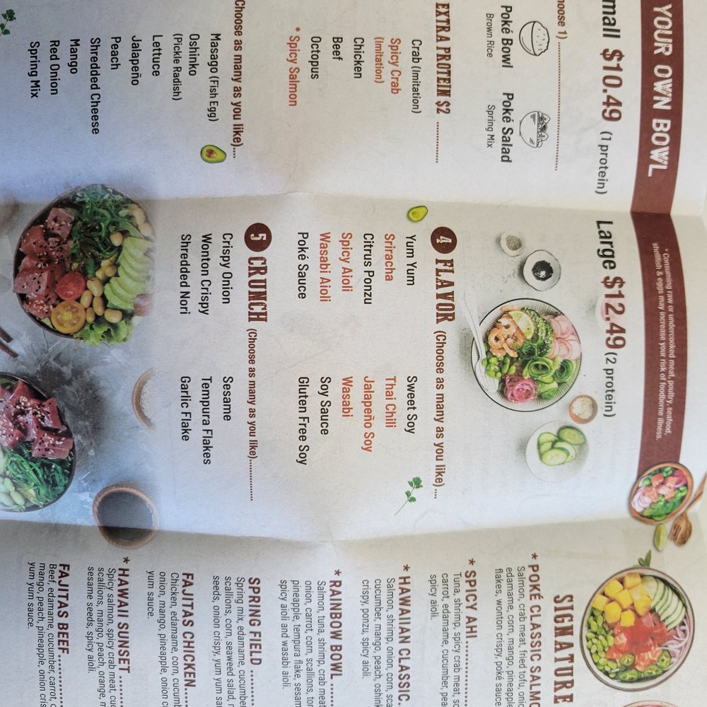 Poke Surf - Menu - updated - Poke Near Me - Newport News, Virginia Poke Surf - Menu - updated - Poke Near Me - Newport News, Virginia