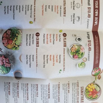 Poke Surf - Menu - updated - Poke Near Me - Newport News, Virginia Poke Surf - Menu - updated - Poke Near Me - Newport News, Virginia