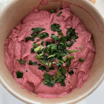 Nafas Kitchen - Beetroot hummus - Middle Eastern Near Me - Vancouver, British Columbia