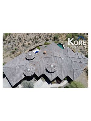 Phoenix Full Tile + Underlayment Replacement - For this 8,400 sqft home, we completed a full tile roof and underlayment replacement using Eagle Capistrano tiles in Arcadia Canyon Brown, delivering a timeless, high-end look with unmatched durability. Our team approached this large-scale project with the same precision, clear communication, and spotless cleanup that defines the Kore Difference.

We began by carefully removing all existing tiles and tearing off the old underlayment down to the deck. After a thorough deck inspection and any necessary repairs, we installed a premium high-temperature synthetic underlayment, ensuring superior moisture protection and longevity in Arizona’s climate.

Each new Arcadia Canyon Brown tile was installed with meticulous attention to alignment and fastening, creating a crisp, uniform appearance that enhances both curb appeal and home value. The homeowner received daily text updates and progress photos, keeping them fully informed at every stage of the process.

Materials Used:

Tiles: Eagle Capistrano – Arcadia Canyon Brown

Underlayment: Premium high-temp synthetic underlayment

Accessories: Upgraded flashings, valley metal, and ridge details for maximum water control

The Result:
A stunning, desert-inspired tile roof that pairs luxury aesthetics with industry-leading protection, built to last decades under Arizona’s harsh sun and seasonal storms.