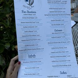 Block Island Oyster Bar and Grill - Menu