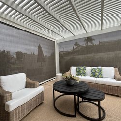 Apollo Retractable Screens by HIS - You can see the new motorized screens in the down position.